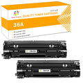 Toner H-Party CB436 36A 36a toner Compatible Toner Cartridge for LaserJet P1005 P1006 P1505 P1505N P1100 P1102 P1102W P1102WHP Printer (Black£¬2 Pack£¬2000 Pages)