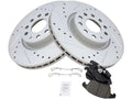 Front Brake Pad and Rotor Kit - Compatible with 2015 - 2018 Audi Q3 Quattro 2016 2017