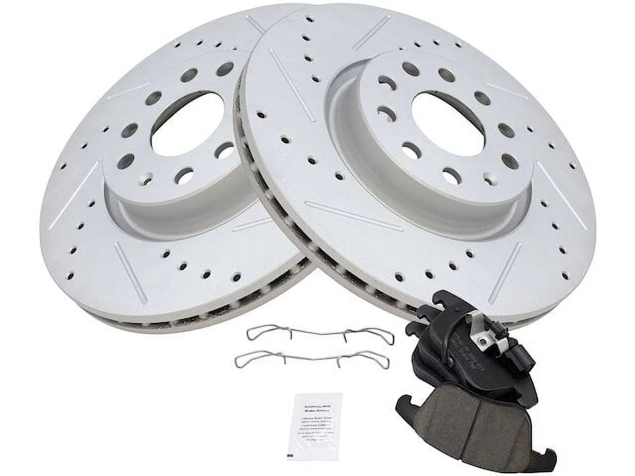 Front Brake Pad and Rotor Kit - Compatible with 2015 - 2018 Audi Q3 Quattro 2016 2017