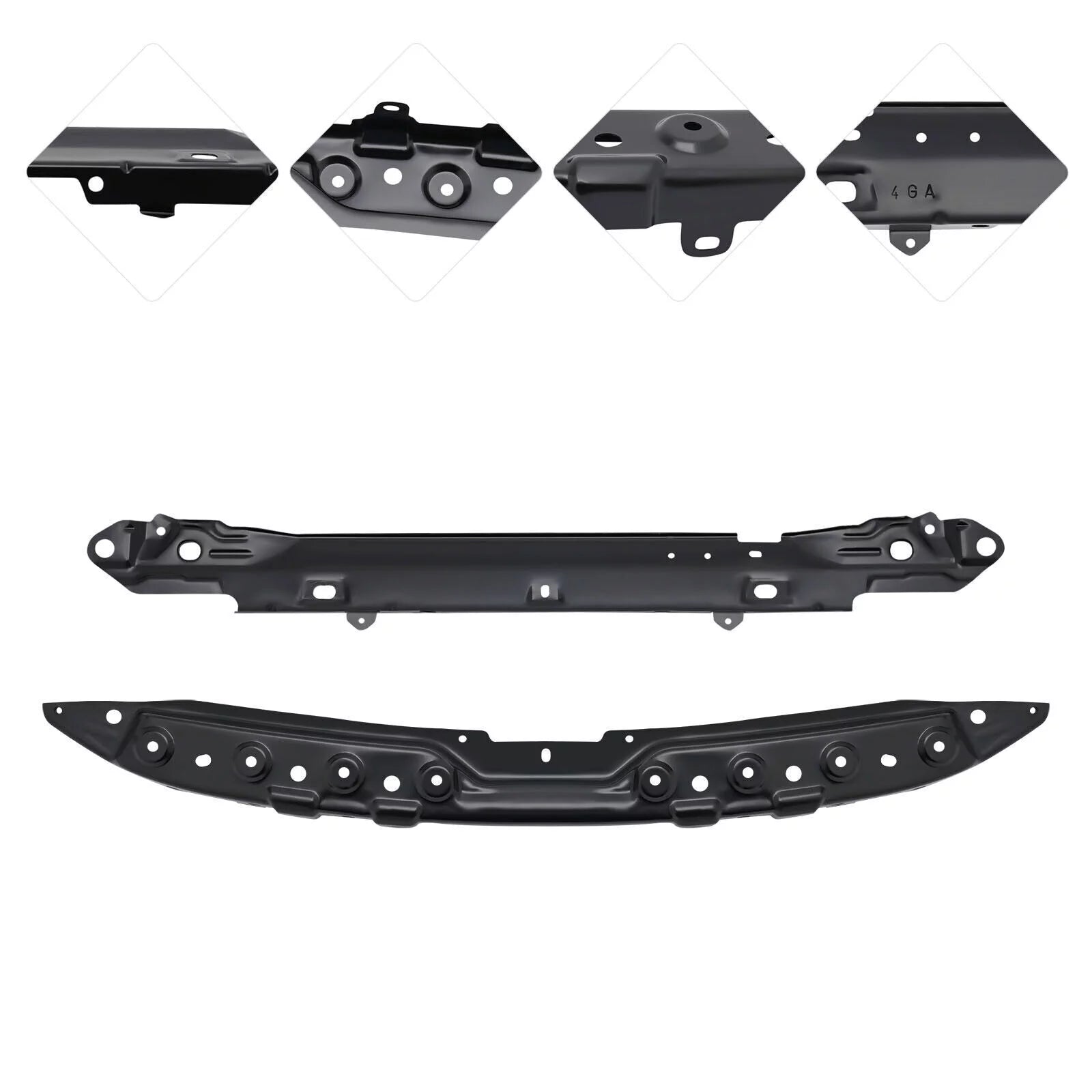 For Infiniti Q50 Q60 2014-2023 Front Upper Radiator Support Panel Right Tie Bar