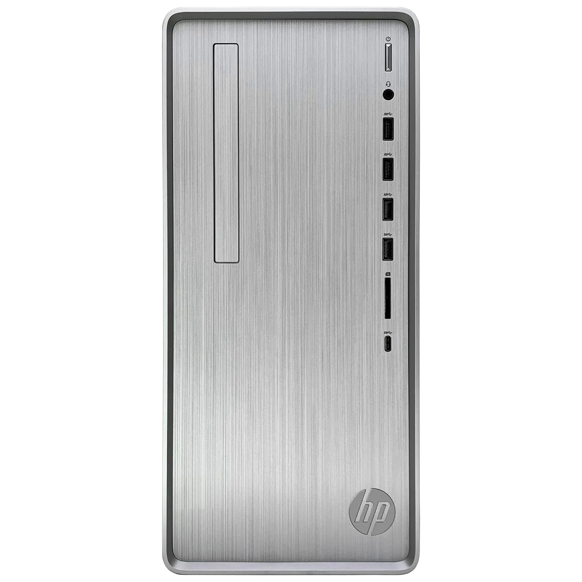 HP Pavilion TP01 Tower Desktop Computer - AMD Ryzen 3 5300G 4-Core up to 4.20 GHz Processor, 8GB DDR4 RAM, 1TB SSD + 8TB HDD, AMD Radeon Graphics, No Optical Drive, Windows 11 Pro
