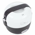 2 Layers Electric Bento Lunch Box Steel PP Heater Steamer Outdoor Electric Lunch Box Food Warmer Heater Container Heating Storage Home/Office Portable Electric Heating Lunch Box Food Heater 17*17*16cm