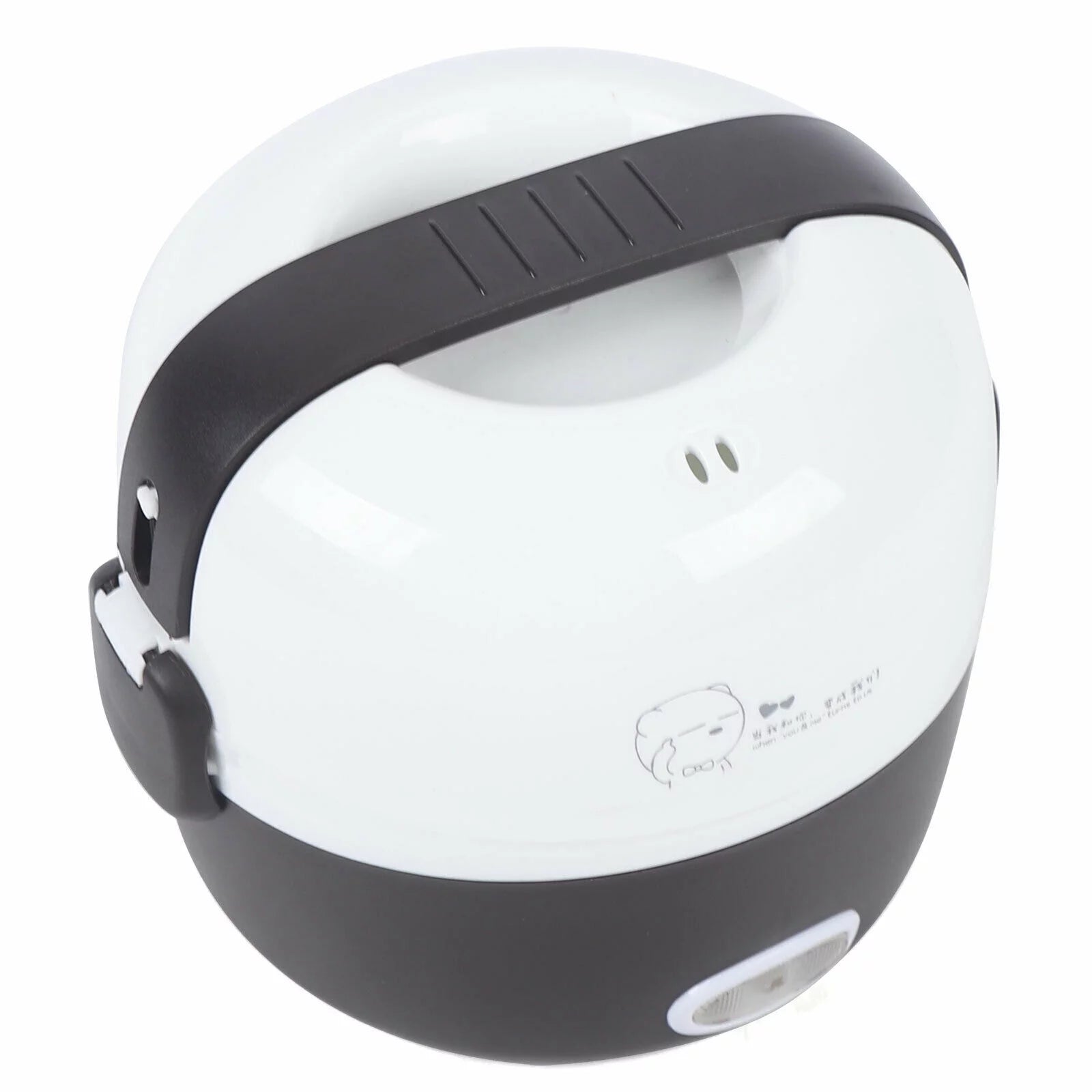2 Layers Electric Bento Lunch Box Steel PP Heater Steamer Outdoor Electric Lunch Box Food Warmer Heater Container Heating Storage Home/Office Portable Electric Heating Lunch Box Food Heater 17*17*16cm