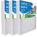 16x25x3 Air Filter MERV 8 Comparable to MPR 700 & FPR 5 Compatible with White-Rodgers FR1200TM-100 Premium USA Made 16x25x3 Furnace Filter 3 Pack by AIRX FILTERS WICKED CLEAN AIR.