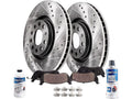 Front Brake Pad and Rotor Kit - Compatible with 2009 - 2010 Audi A3 Quattro Base