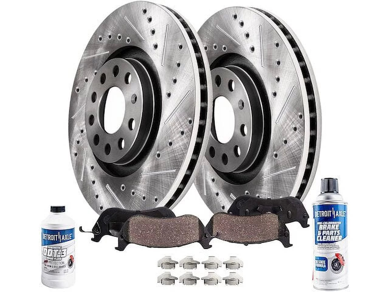 Front Brake Pad and Rotor Kit - Compatible with 2009 - 2010 Audi A3 Quattro Base