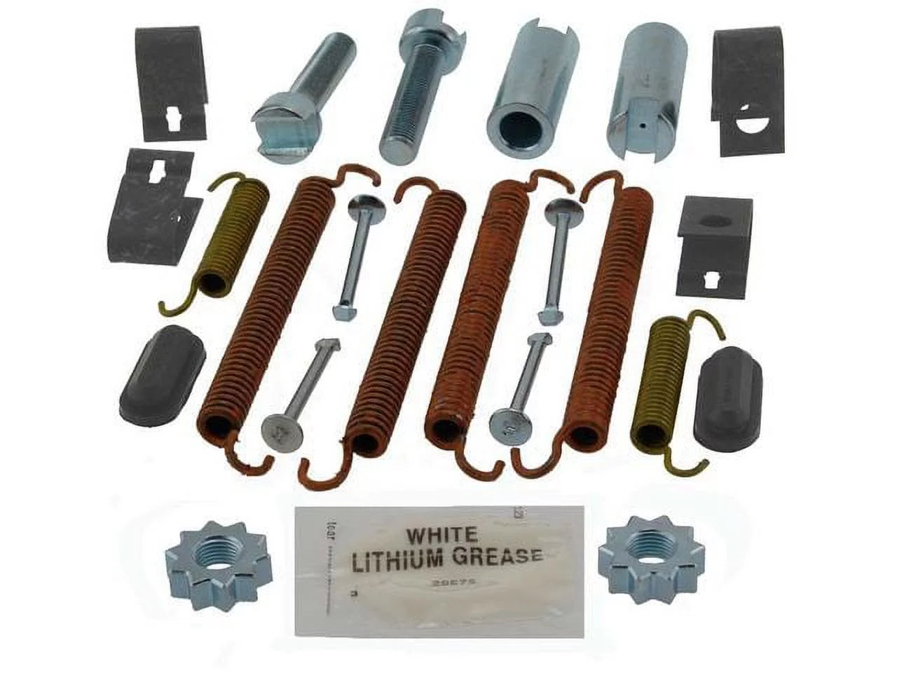 Rear Parking Brake Hardware Kit - Compatible with 2007 - 2017 Jeep Wrangler 2008 2009 2010 2011 2012 2013 2014 2015 2016