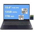 Lenovo IdeaPad 5 15 Business Laptop Computer I 15.6 FHD IPS Touchscreen I Intel Quad-Core i7-1065G7 I 12GB DDR4 1TB SSD I Backlit Fingerprint Dolby USB-C Win 10 + 32GB MicroSD Card