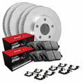 R1 Concepts Front Rear Brakes and Rotors Kit |Front Rear Brake Pads| Brake Rotors and Pads| Optimum OEp Brake Pads and Rotors |Hardware Kit WFUH2-11007