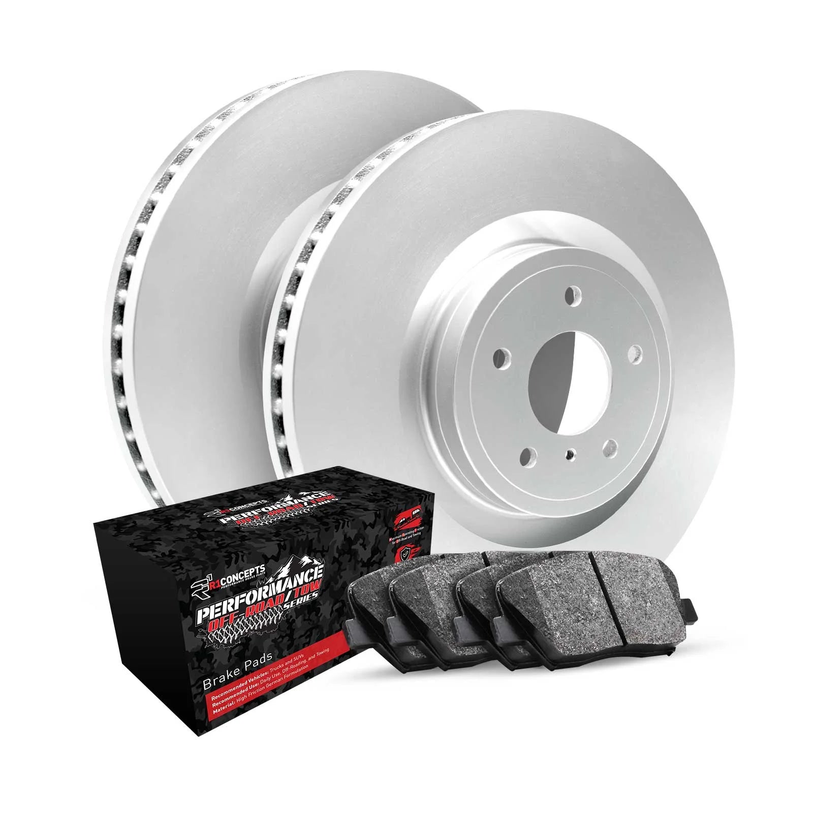 R1 Concepts Rear Brakes and Rotors Kit |Rear Brake Pads| Brake Rotors and Pads| Performance Off-Road Brake Pads and Rotors WDVN1-40021
