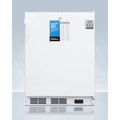 ADA compliant 24 wide all-freezer for built-in use, manual defrost with a NIST calibrated thermometer, lock, and -25C capability