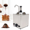 DENEST Stainless Nacho Cheese Dispenser Electric Warmer Pump Hot Fudge Melter Tank 2.5L