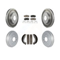 Transit Auto - Front Rear Coated Disc Brake Rotors Ceramic Pads And Drum Kit For Nissan Sentra KGC-102002
