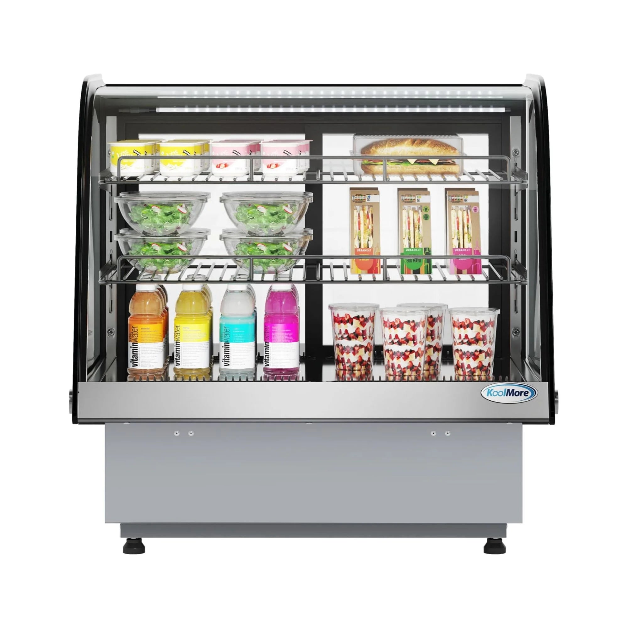 27 in.  Drop-In Countertop Display Refrigerator in Black (DICDC-120-BK)