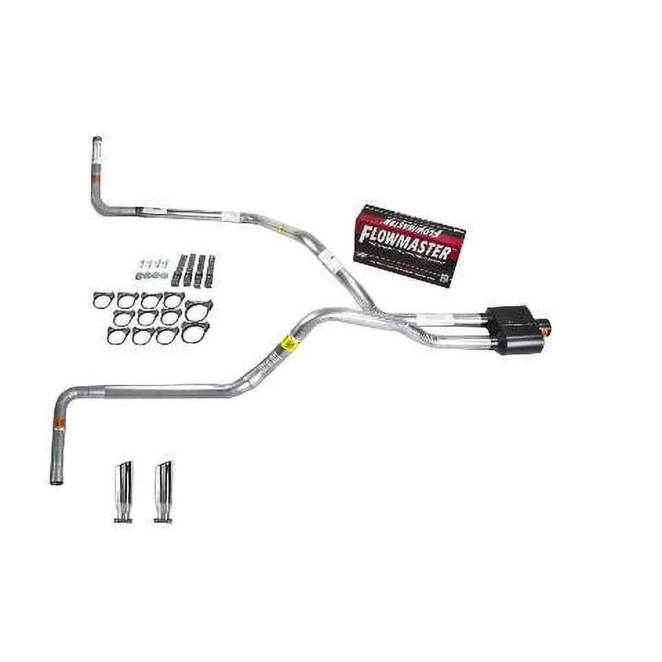 Silverado 07-13 dual exhaust 2.5 pipe Flowmaster Super 10 RC Tip Side Exit