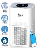 DR. J Professional HEPA Air Purifiers for Home up to 1350 Sq.ft, WiFi Air Purifiers for Allergies and Asthma, Pollen, Wildfire/Smoke, Pet Dander&Odor, Dust