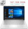 Newest HP 14'' FHD (1920x1080) IPS Anti-Glare Laptop, Intel Core i5-1035G1 Processor, 12GB RAM, 512GB SSD, Backlit Keyboard, Webcam with Mazepoly Accessories