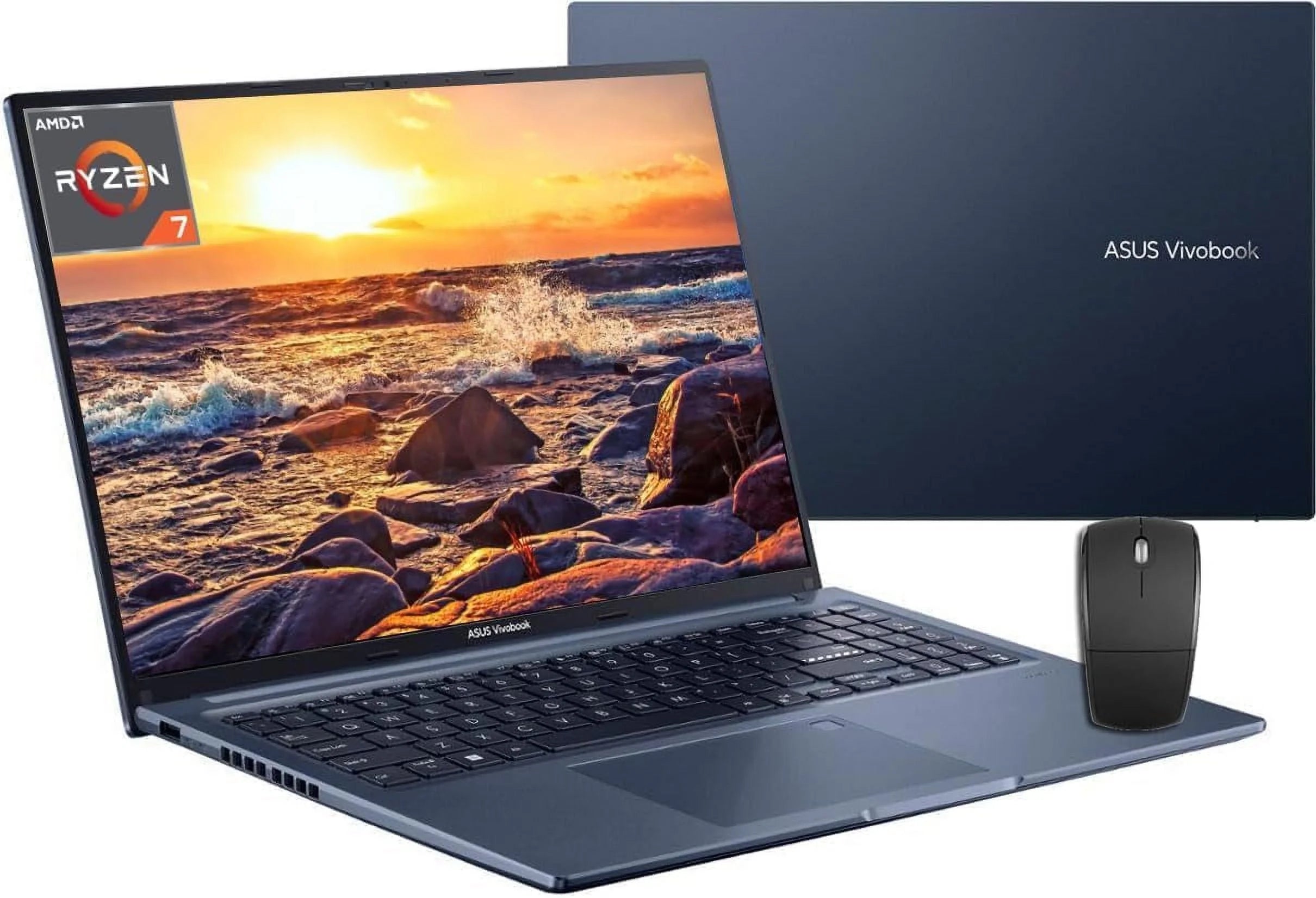ASUS Vivobook Laptop, 16 HD Display, AMD Ryzen 7 5800HS (Beat i7-1195G7), 16GB RAM, 1TB SSD, AMD Radeon Graphics, Wi-Fi 6, Numeric Keypad, Thin & Light, Media Card Reader, Windows 11 Home