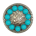 47HS 8 Pc Western Screw Back Concho Round Rope engraved Nickle Cowgirl Hilason