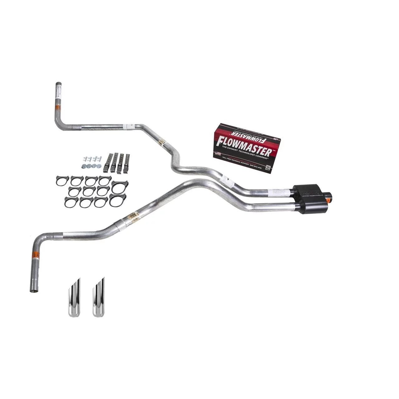 F150 05-06 dual exhaust 2.5 MA pipe Flowmaster Super 10 SW Tip Side Exit