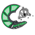 Acerbis X-Brake Vented Front Disc Cover with Mounting Kit Black/Green for KTM 250 XC-W (E-Start) 2016-2018