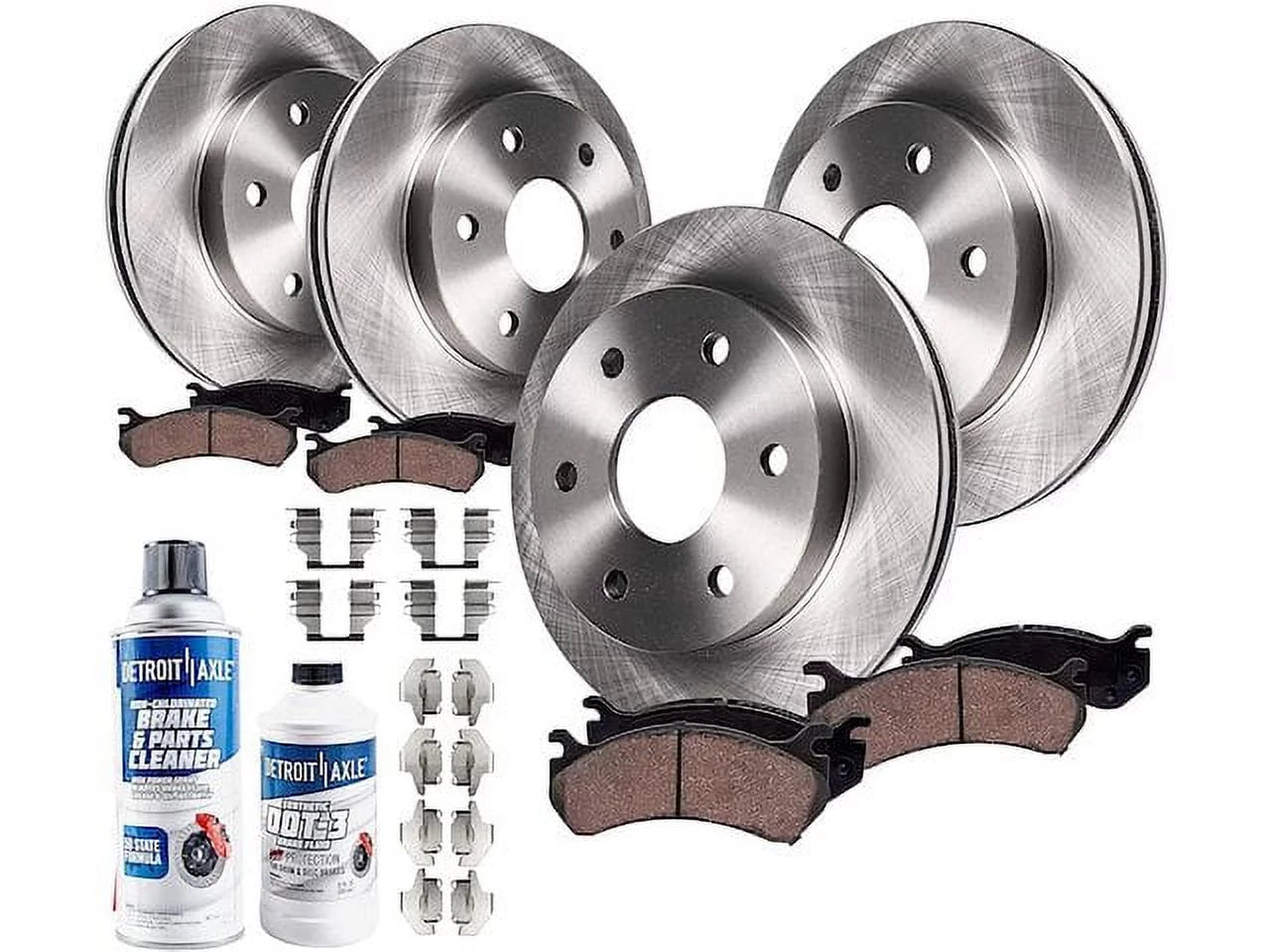Front and Rear Brake Pad and Rotor Kit - Compatible with 2003 - 2006 Ford Expedition 2004 2005