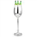 Large Champagne Glass Premium Aluminum Standing Plated Wine Chiller | Wine Coolers & Cellar With Ice Bucket | Kitchen & Bar Wares |