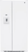 Ge Gse25g 36 Wide 25.3 Cu. Ft. Energy Star Rated Side By Side Refrigerator - White
