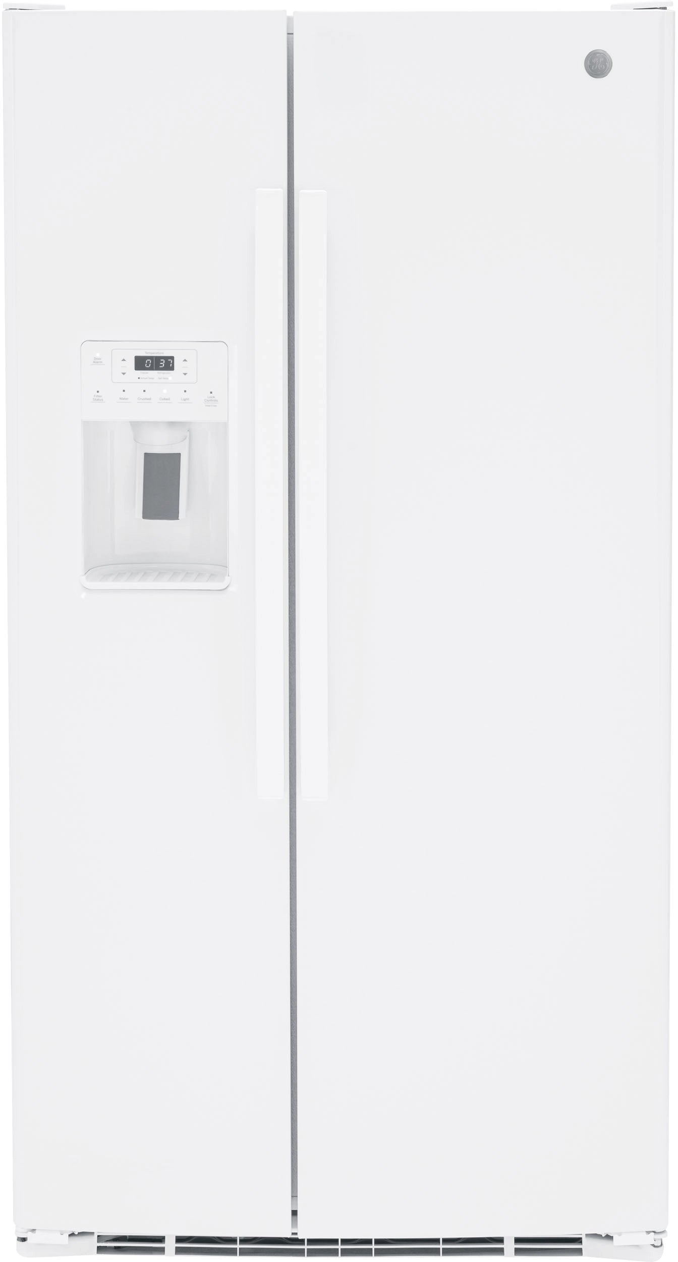 Ge Gse25g 36 Wide 25.3 Cu. Ft. Energy Star Rated Side By Side Refrigerator - White
