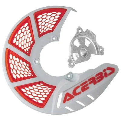 Acerbis X-Brake Vented Front Disc Cover with Mounting Kit White/16 KTM Orange for KTM 250 XC-W 2006-2007
