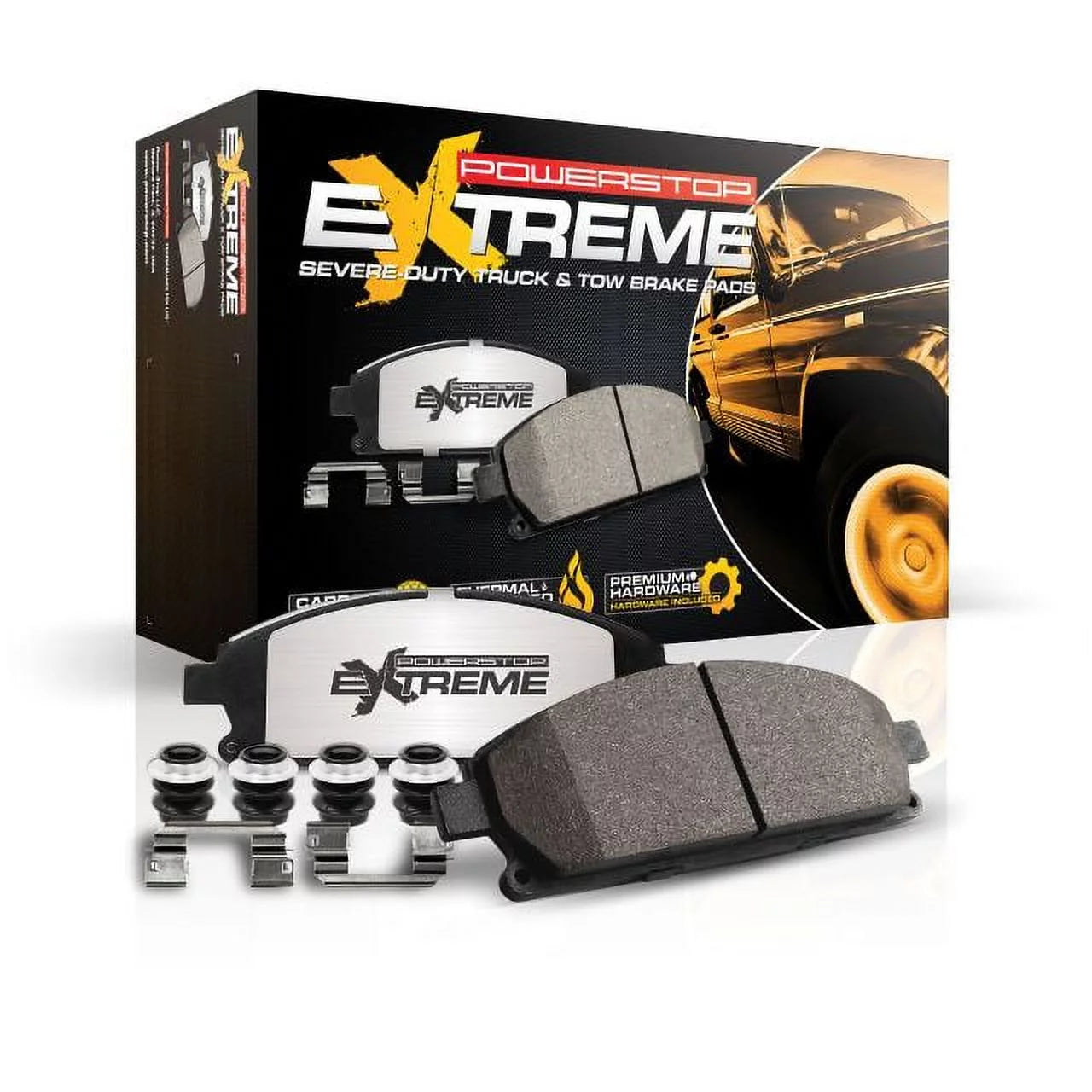 PowerStop Z36-2233 Power Stop - Rear Z36 Truck and SUV Carbon-Fiber Ceramic Brake Pads with Fits select: 2021 JEEP WRANGLER UNLIMITED, 2022 JEEP WRANGLER
