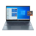 HP Pavilion 15.6 FHD Business Laptop 2022, AMD Ryzen 5 4500U 6-Core, 12GB DDR4, 512GB NVMe SSD, AMD Radeon Graphics, HDMI, Webcam, Bluetooth, Fullsize Keyboard, Windows 10 Pro, COU 32GB USB