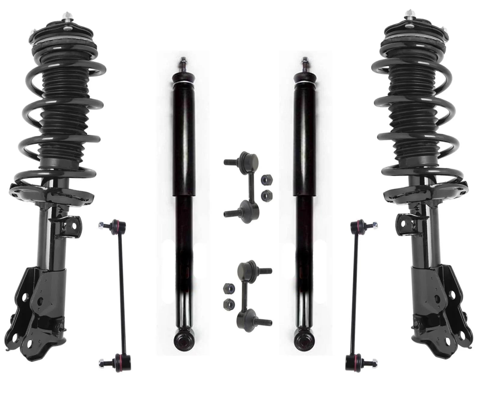Front Coil Spring Struts & R Shocks For 2013-2015 Honda Civic 1.8L 4 Door Sedan