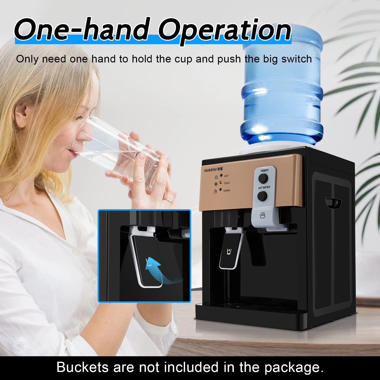 5 Gallons Water Cooler Dispenser Bottom Loading Hot+Cold Water Home Office