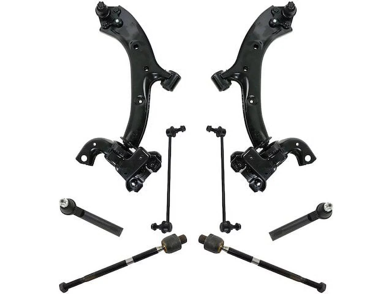 Control Arm Sway Bar Link Tie Rod Kit 8 Piece - Compatible with 2007 - 2012 Acura RDX 2008 2009 2010 2011