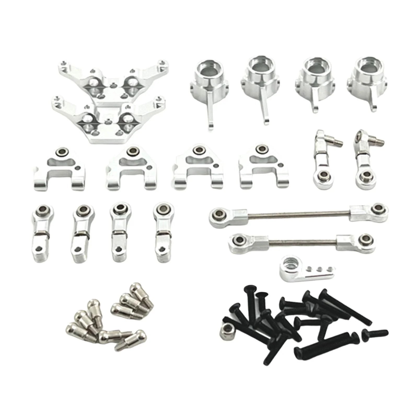 RC Car Metal Parts Metal Upgrades Combo Set RC Car Spare Parts Accessories for Wltoys 1:28 RC Car Remote Control Car DIY Modification Part