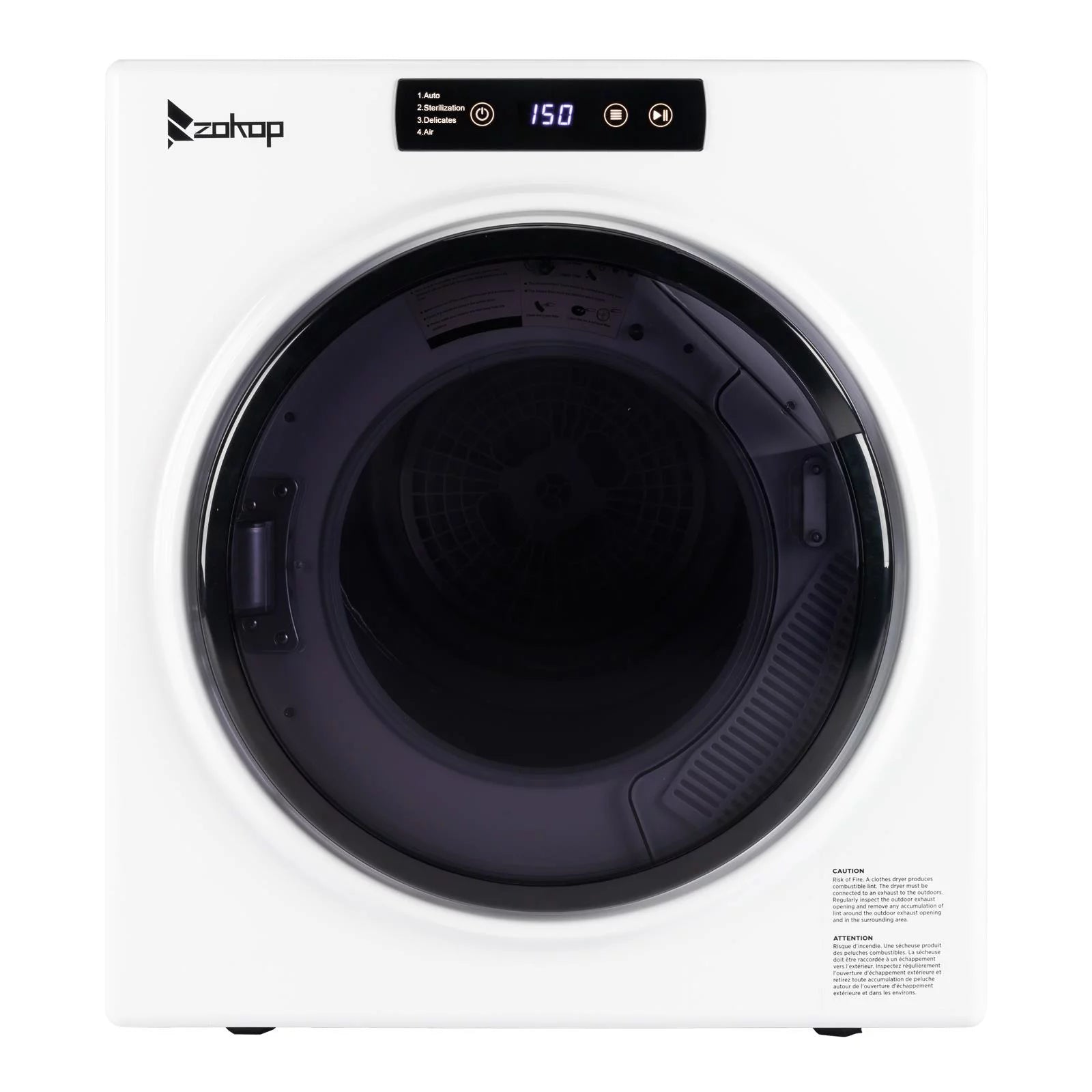 Ktaxon Portable 3.5 cu ft Compact Electric Dryer, White