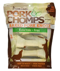 Pork Chomps Premium Pork Knotz - Baked [Dog, Treats Packaged] 8 Count - (7 Chews)