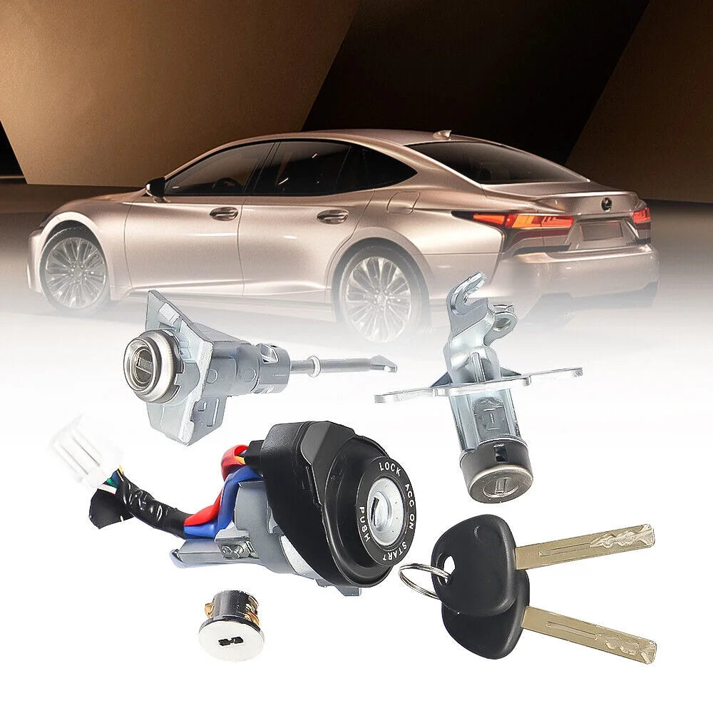 High-Quality Black Silver For Hyundai Sonata 2015-2019 Full Door Lock and Ignition Switch Cylinder Car Essential