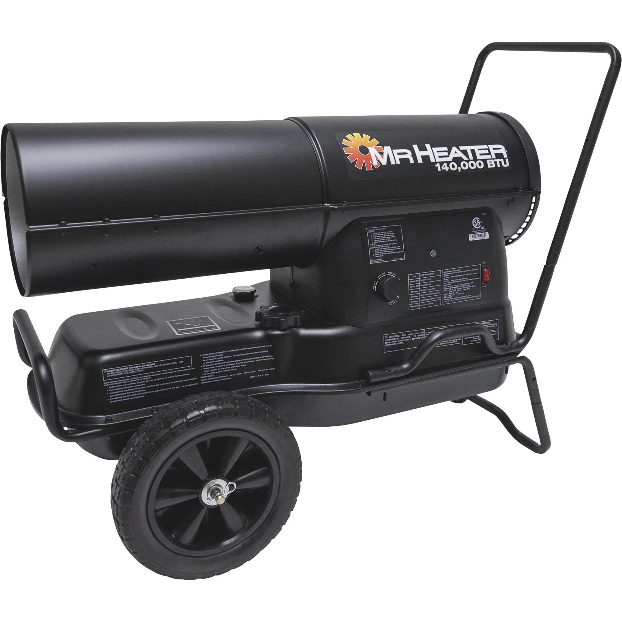 Mr Heater F270320 Forced Air Heater, 125000 BTU, 3000 sq-ft, Kerosene