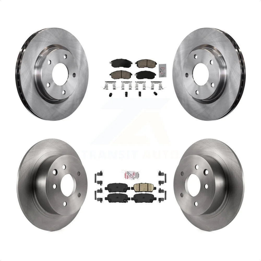 Transit Auto - Front Rear Ceramic Pads And Disc Brake Rotors Kit For Nissan Sentra K8A-106780