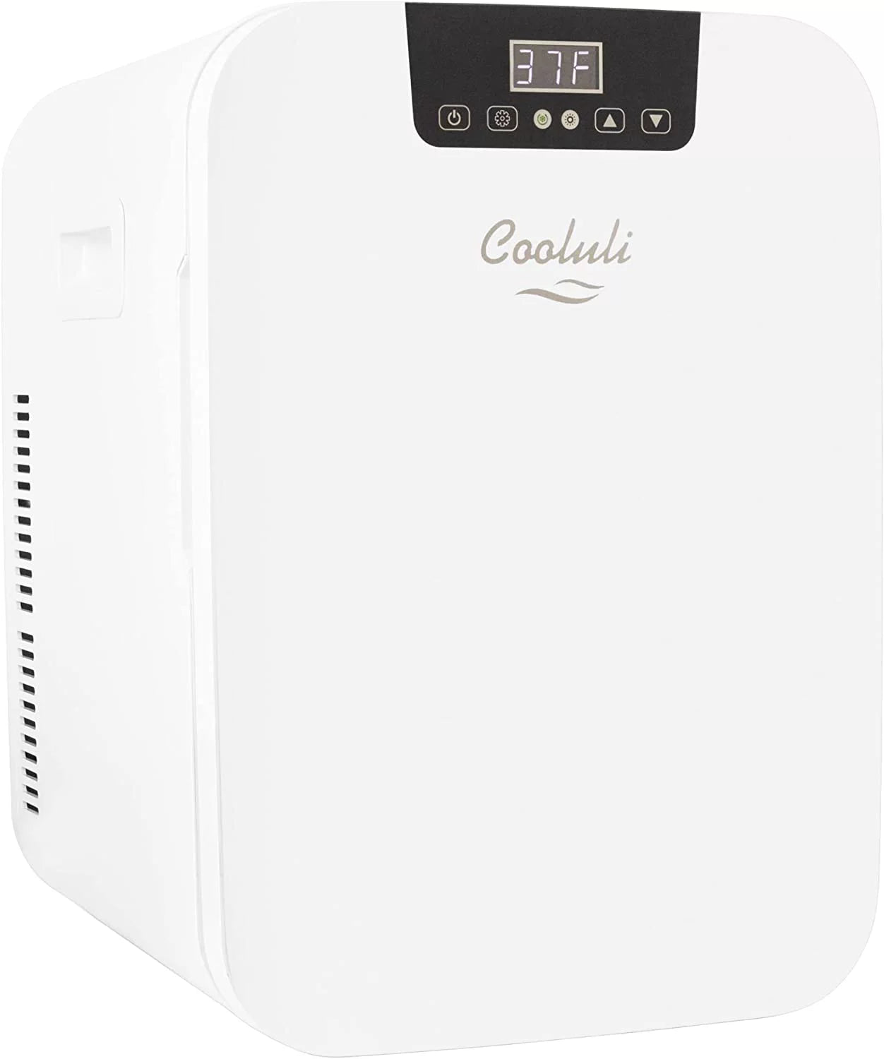 OUWI 20 Liter Mini Fridge with Temperature Control - White Thermoelectric Cooler and Warmer for Bedroom, Office, Car, Dorm