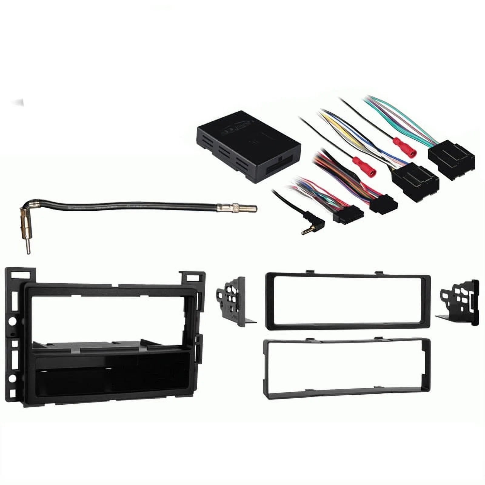 Fits Pontiac G6 2009 Single DIN Aftermarket Harness Radio Install Dash Kit