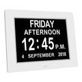 Newest Digital Calendar Clock Extra Large Non-Abbreviated Day Date Month,Clock with 1 Option for Senior Eldarly Memory Loss Vision Impaired Clock