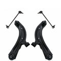 4pc Suspension Kit Control Arms w/ Ball Joints Sway Bar End Links New Fits select: 2013-2019 NISSAN SENTRA S/SV/SR/SL, 2013-2019 NISSAN NV200 2.5S/2.5SV