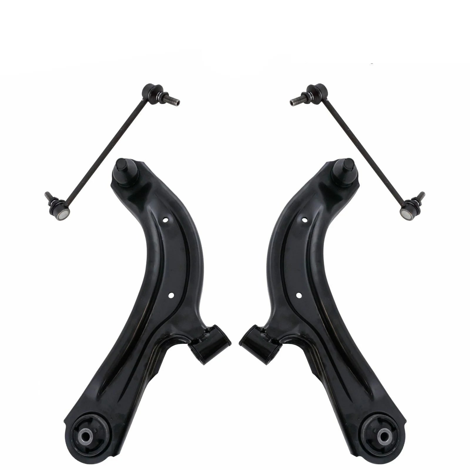 4pc Suspension Kit Control Arms w/ Ball Joints Sway Bar End Links New Fits select: 2013-2019 NISSAN SENTRA S/SV/SR/SL, 2013-2019 NISSAN NV200 2.5S/2.5SV