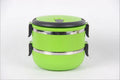 650/1300ml Leakproof Trave Kitchen Storage Kids Adult Warmer Food Container Lunch Box Hot Food Flask Thermos Vacuum GREEN 1300