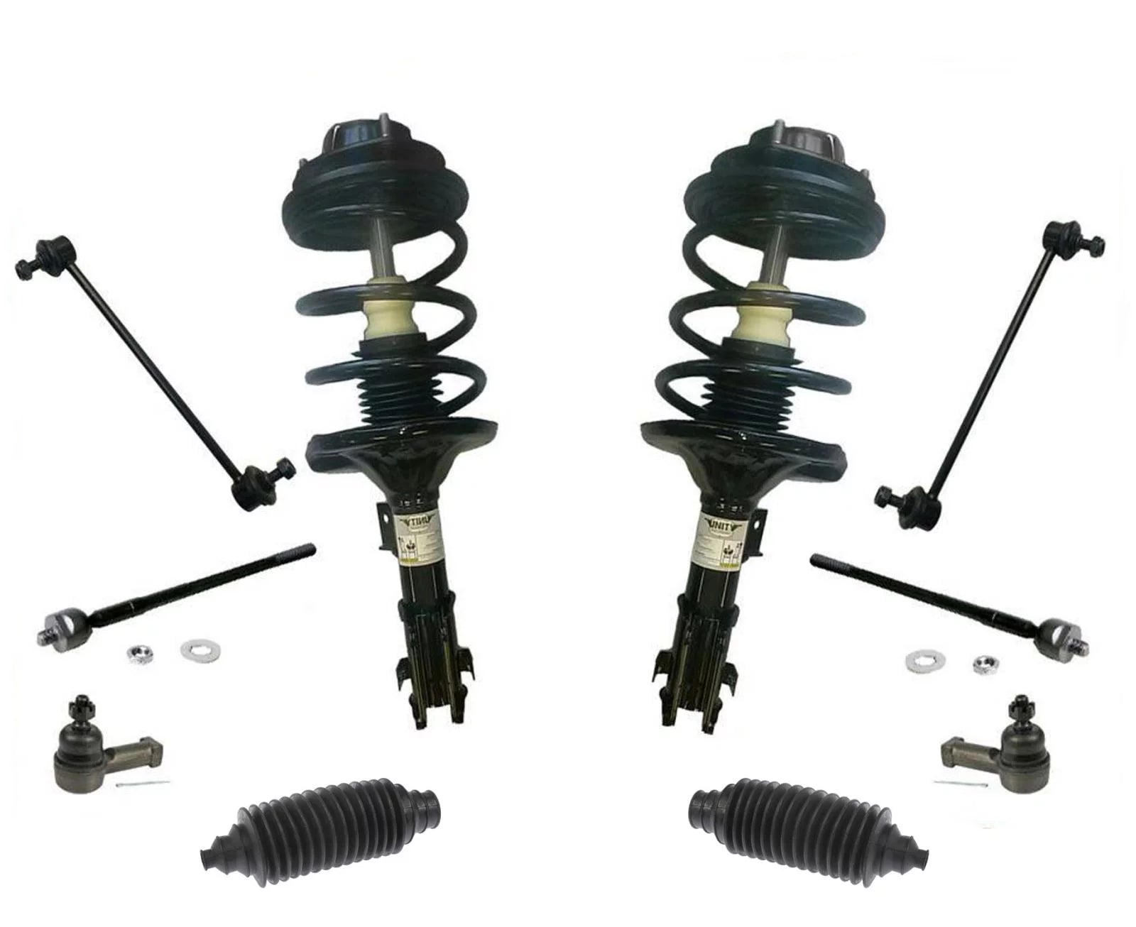 Front Loaded Spring Strut Tie Rods Sway 01-05 Fits Dodge Status 2 Door Coupe 8pc