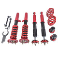 GELUOXI Coilover Spring and Shock Assembly for BMW 318i 320i 323i Coupe Sedan 1999-2005 Red 4Pcs