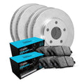 R1 Concepts Front Rear Brakes and Rotors Kit |Front Rear Brake Pads| Brake Rotors and Pads| Ceramic Brake Pads and Rotors WFWN2-42021